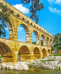 Roman Aqueduc Building diamond painting