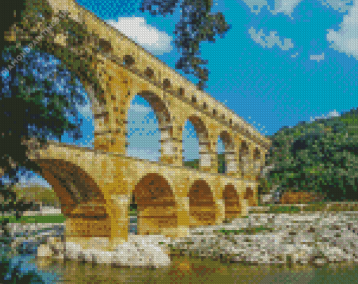 Roman Aqueduc Building diamond painting