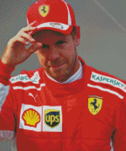 Sebastian Vettel German Racing Driver diamond painting