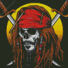 Skull Pirate Illustration diamond painting