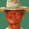 Terence Hill Caricature diamond painting