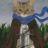 The Superhero Cat diamond painting