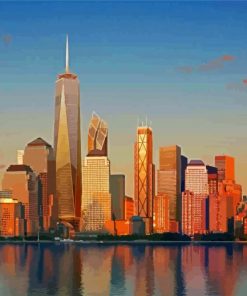 US New York One World Trade Center diamond painting