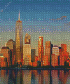 US New York One World Trade Center diamond painting
