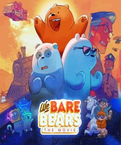 We Bare Bears Movie Poster diamond painting
