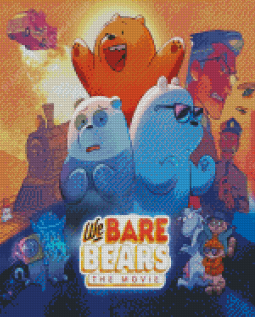 We Bare Bears Movie Poster diamond painting