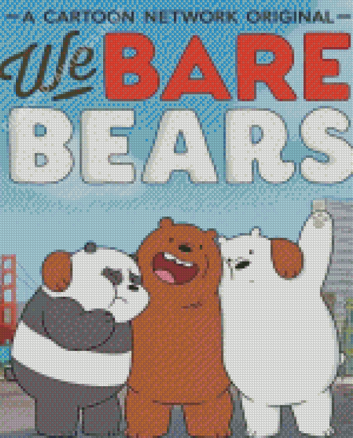 We Bare Bears Poster diamond painting
