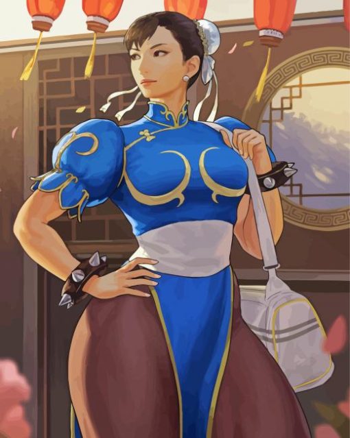 Aesthetic Chun Li Art diamond painting