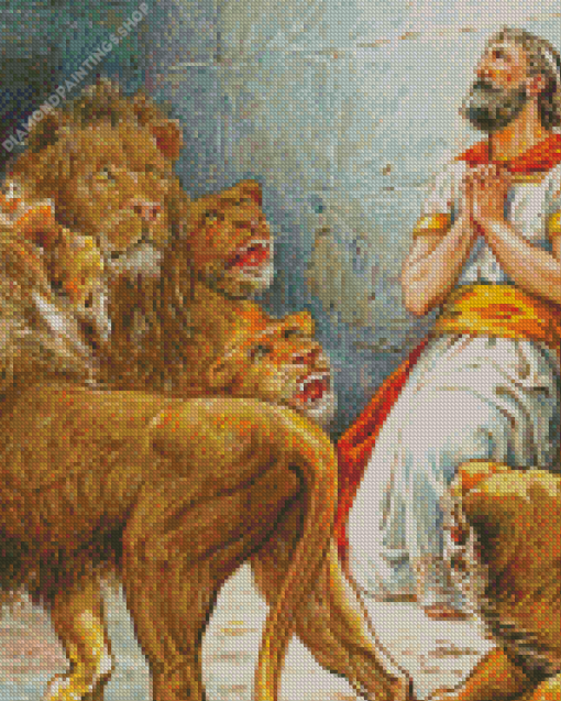 Aesthetic Daniel In The Lions Den diamond painting