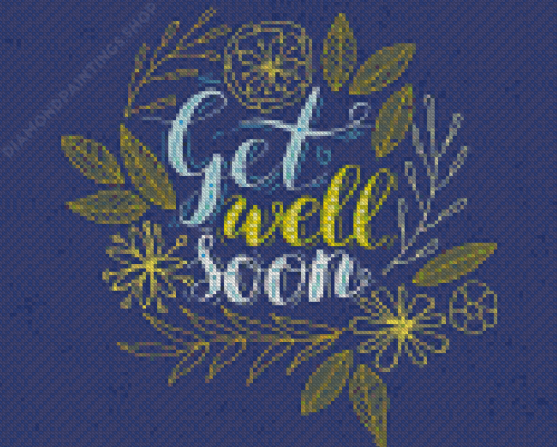 Aesthetic Get Well Soon diamond painting