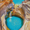 Aesthetic Karijini diamond painting