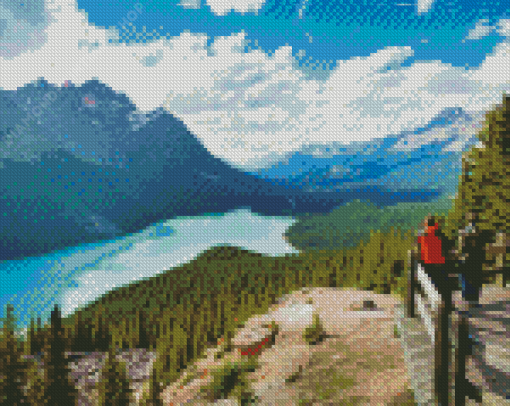 Aesthetic Mountains Alberta diamond painting