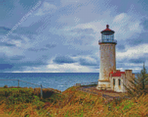 Aesthetic North Head Lighthouse Building diamond painting