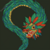 Aesthetic Quetzalcoatl diamond painting