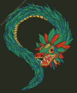 Aesthetic Quetzalcoatl diamond painting