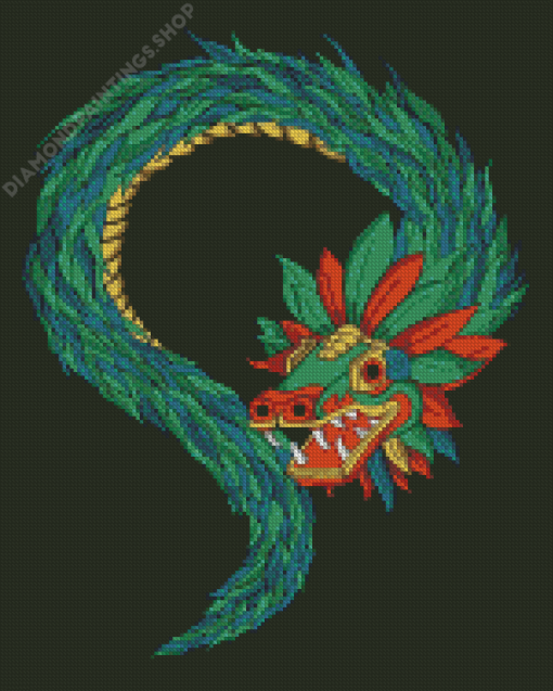 Aesthetic Quetzalcoatl diamond painting