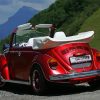 Aesthetic Red Vw Super Beetle Convertible diamond painting