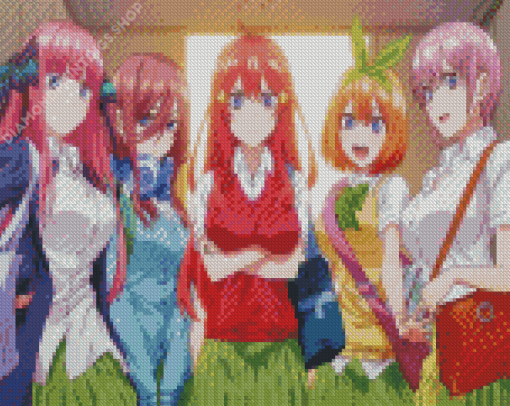 Aesthetic The Quintessential Quintuplets diamond painting