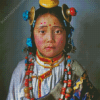 Aesthetic Tibet Girl diamond painting