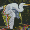 Aesthetic White Heron Art diamond painting