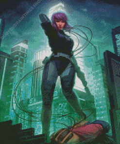 Aesthetic Ghost In The Shell diamond painting