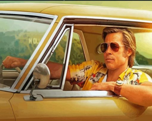 Brad Pitt Once Upon A Time In Hollywood diamond painting