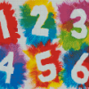 Colorful Numbers diamond painting