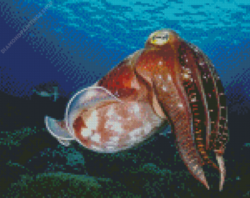 Cool Cuttlefish diamond painting