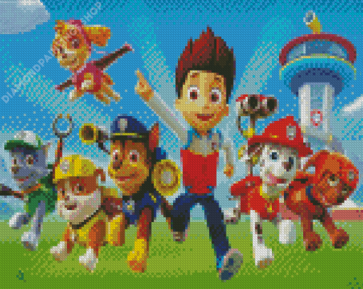 Cool Paw Patrol diamond painting