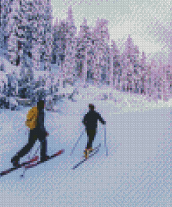 Cross Country Skiing diamond painting