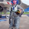 Cute Female Pilot diamond painting