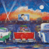 Drive In Movie Theater diamond painting