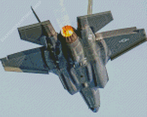 Fighter Plane Illustartion diamond painting