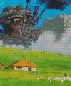 Howls Moving Castle diamond painting