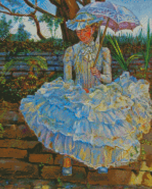Lady With A Parasol Dominique Amendola diamond painting