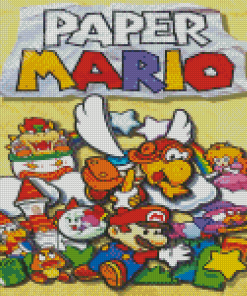Paper Mario Poster diamond painting