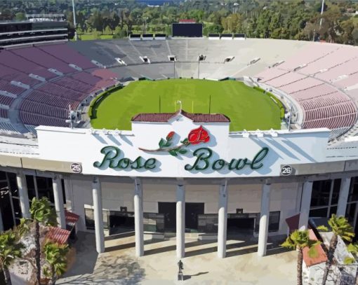 The Rose Bowl Stadium diamond painting
