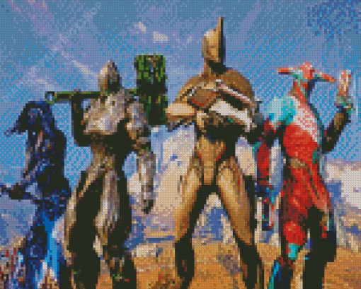 Warframe Characters diamond painting