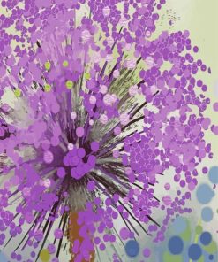 Abstract Purple Flower Diamond Paintings