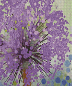 Abstract Purple Flower Diamond Paintings