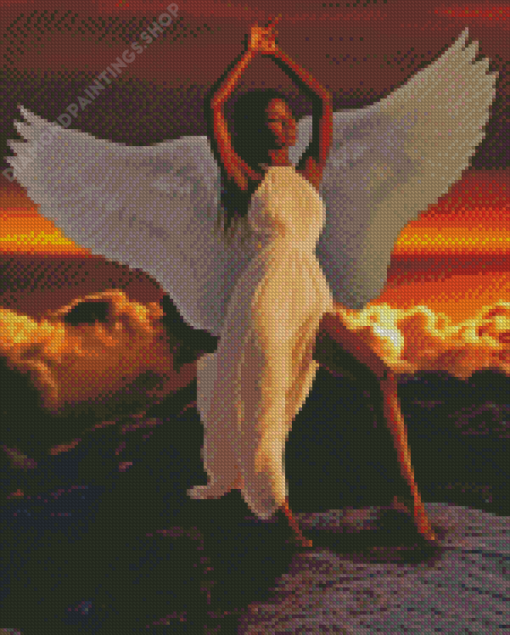 Aesthetic African Angel Diamond Paintings