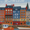 Aesthetic Honfleur Poster Diamond Paintings