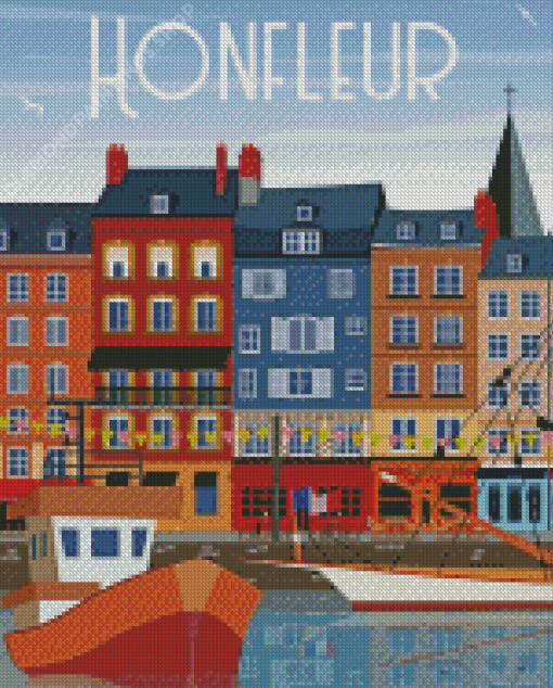 Aesthetic Honfleur Poster Diamond Paintings