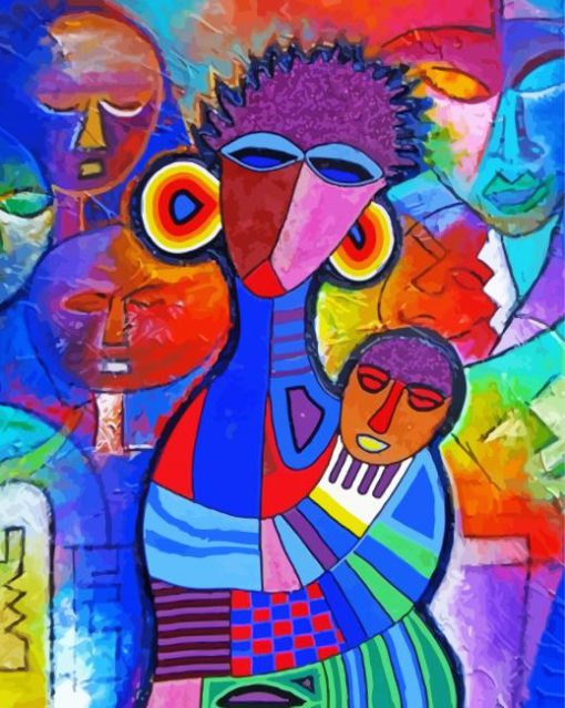African Abstract Diamond Paintings