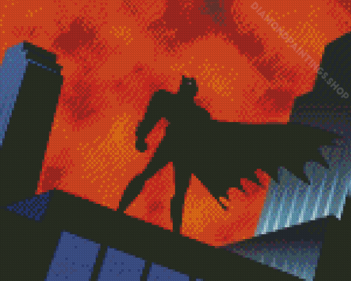 Batman Superhero Silhouette Diamond Paintings