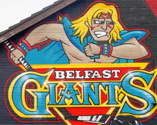 Belfast Giants Graffiti Diamond Paintings