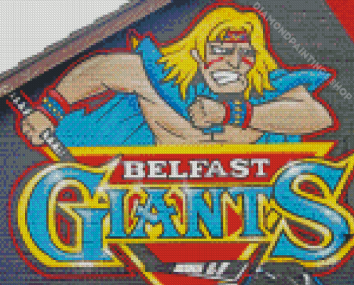 Belfast Giants Graffiti Diamond Paintings