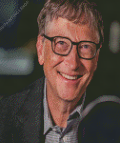 Bill Gates American Business Magnate Diamond Paintings