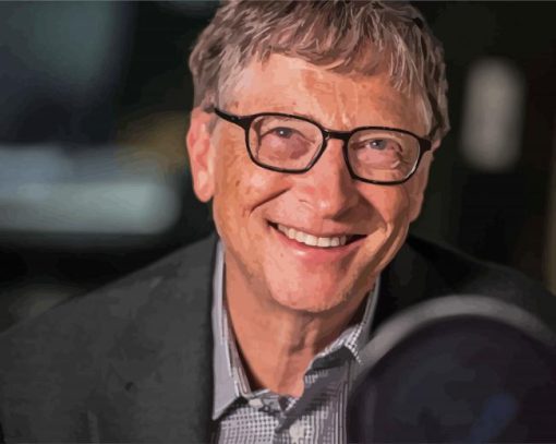 Bill Gates American Business Magnate Diamond Paintings