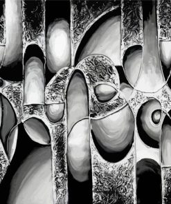 Black And White Abstract Diamond Paintings